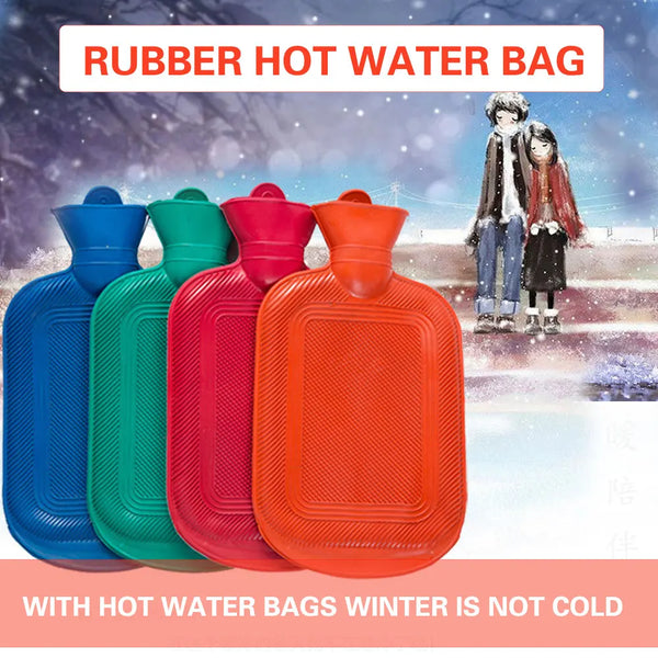 2 litre hot water bottle with soft knitted cover