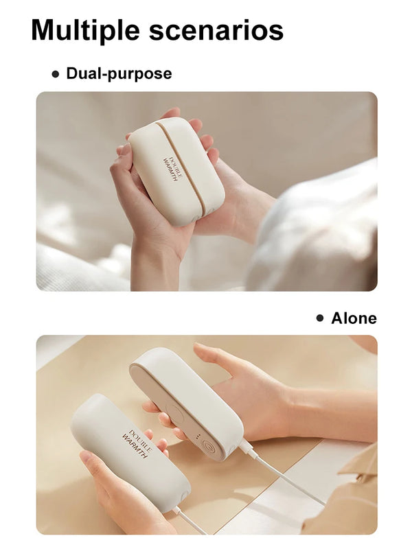 2-in-1 rechargeable hand warmer and power bank