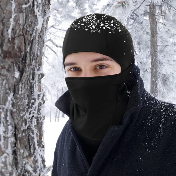 Fleece balaclava and neck gaiter winter face cover